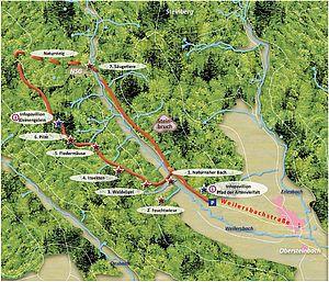 Karte vom Pfad der Artenvielfalt